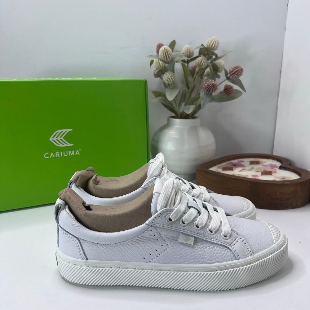 Cariuma OCA Low Casual Leather Sneaker White Women's 8M NWB - Picture 3 of 10
